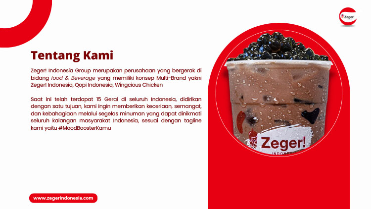 Franchise Peluang Bisnis Minuman Kekinian, Es Coklat, Soft Ice Cream, Boba & Chicken Wings Zeger! Indonesia