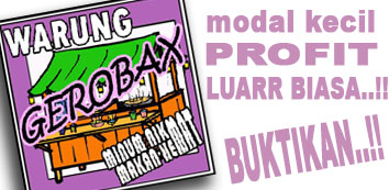 Logo WARUNG GEROBAX - modal kecil, PROFIT LUARR BIASA!!