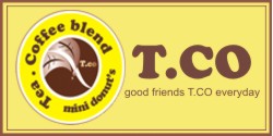 Logo TCO - tea, coffee, mini donut's