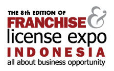 The 8th Edition of FRANCHISE & LICENSE EXPO INDONESIA Logo