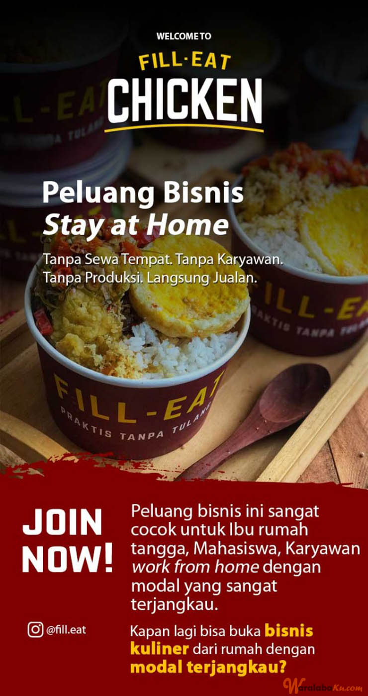 Franchise Peluang Usaha Makanan Nasi Bowl - Fill-Eat Chicken