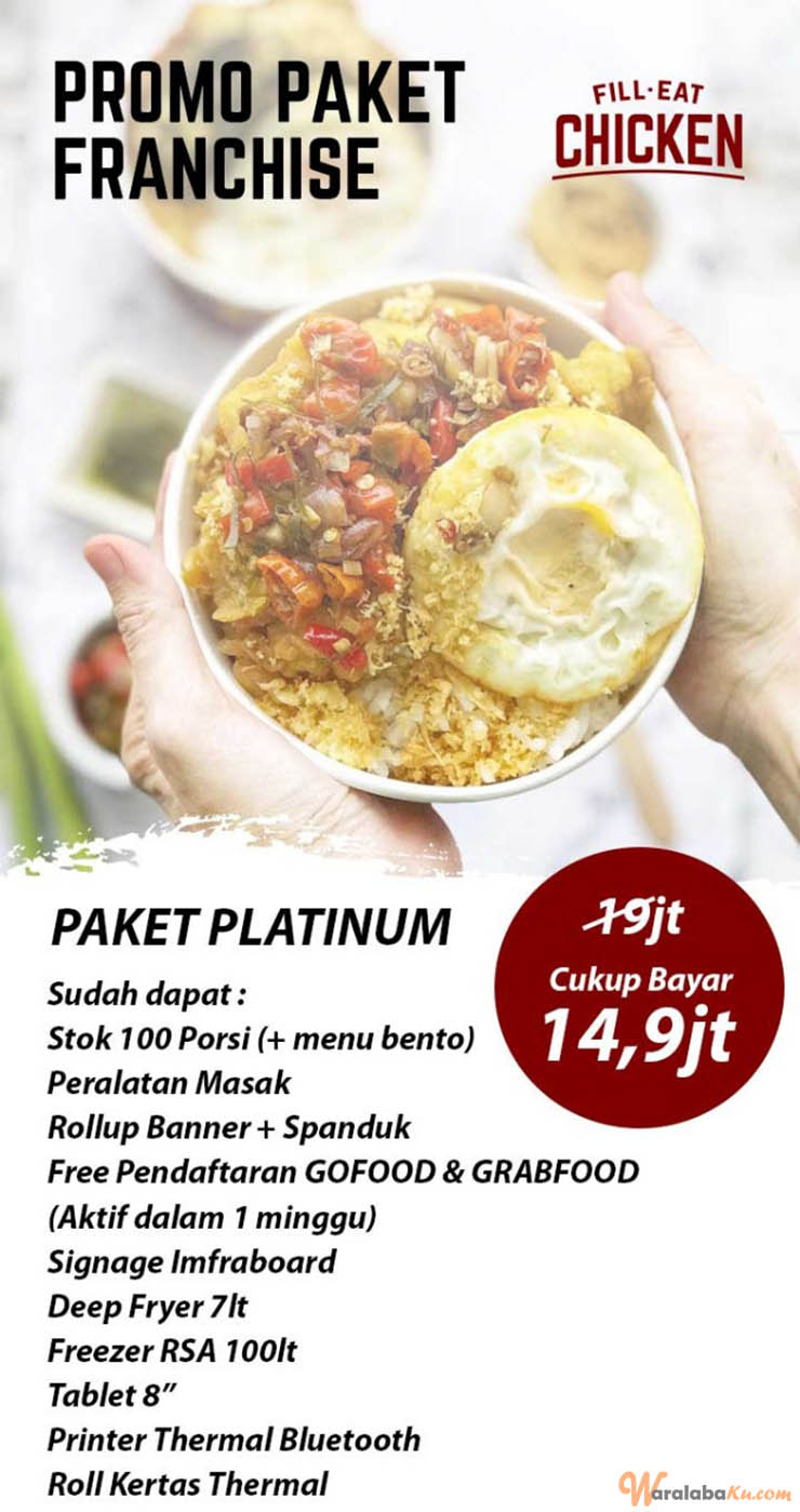 Franchise Peluang Usaha Makanan Nasi Bowl - Fill-Eat Chicken