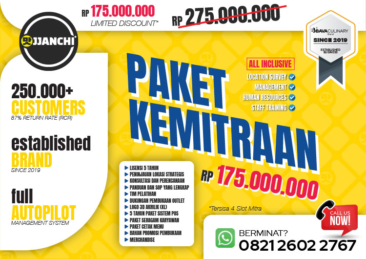 Kemitraan Peluang Resto K-BBQ & Hotpot Jjanchi Korean Street Food