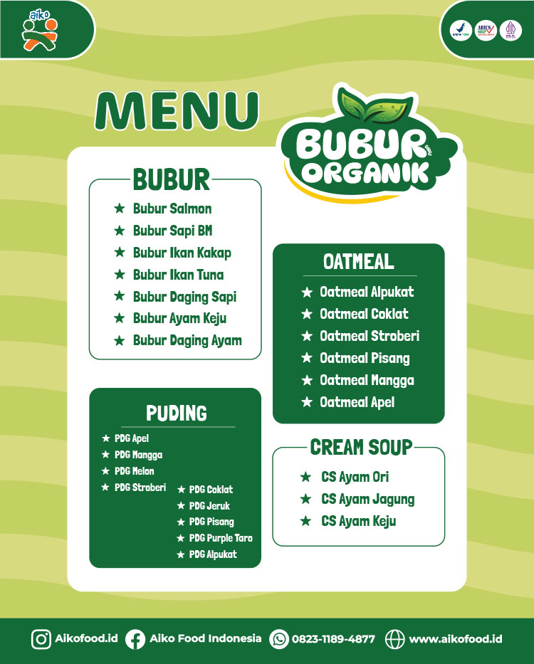 Franchise Peluang Usaha MPASI, Makanan Bayi & Bubur Organik Aiko