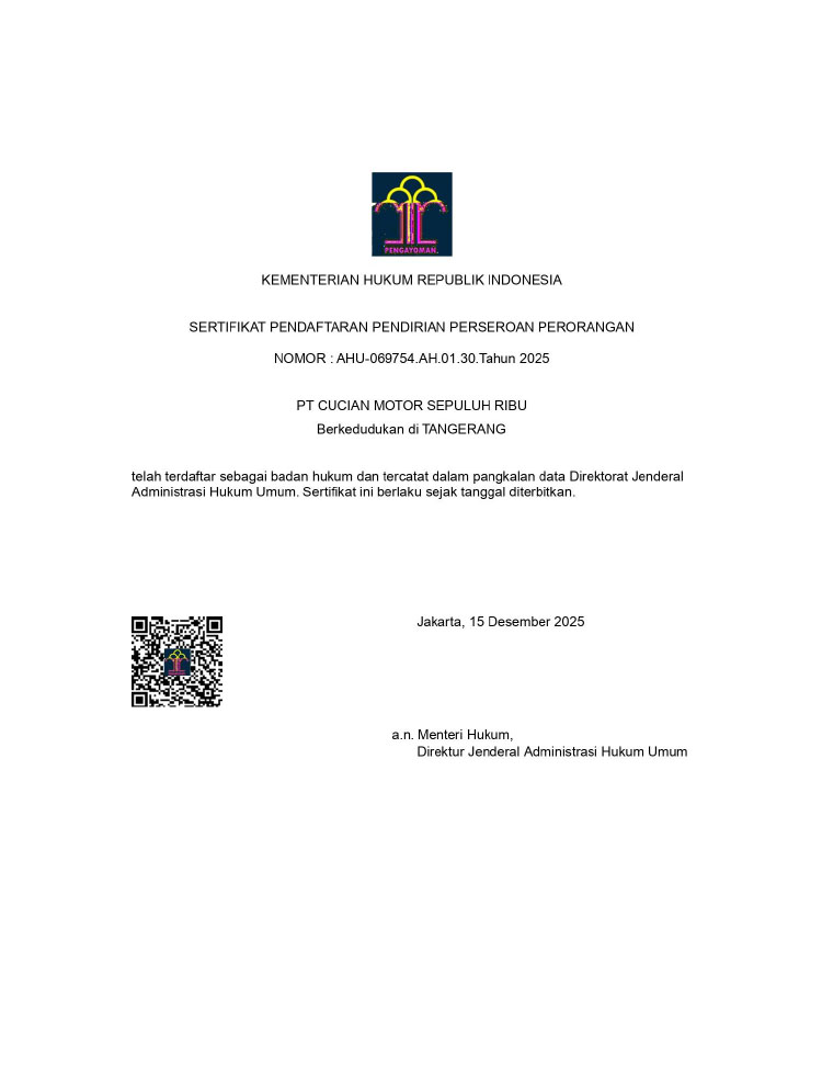 Kemitraan / Peluang Bisnis Cucian Motor Sepuluh Ribu