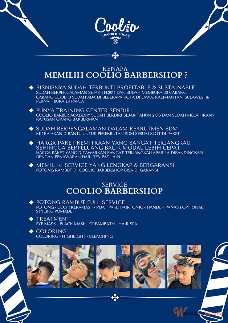 Franchise Peluang Usaha COOLIO BARBERSHOP