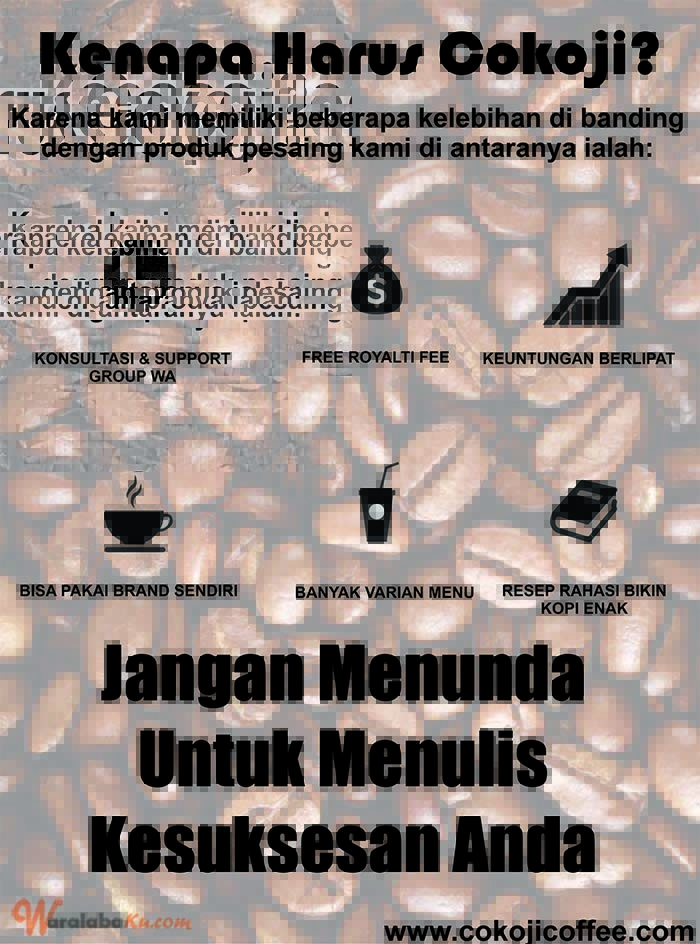 Franchise Peluang Usaha Minuman Kopi - Cokoji Coffee