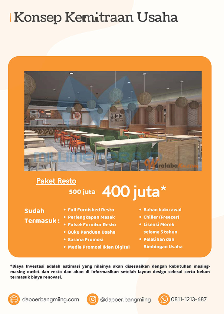 Franchise Peluang Usaha Restaurant | Dapoer Bang Miing