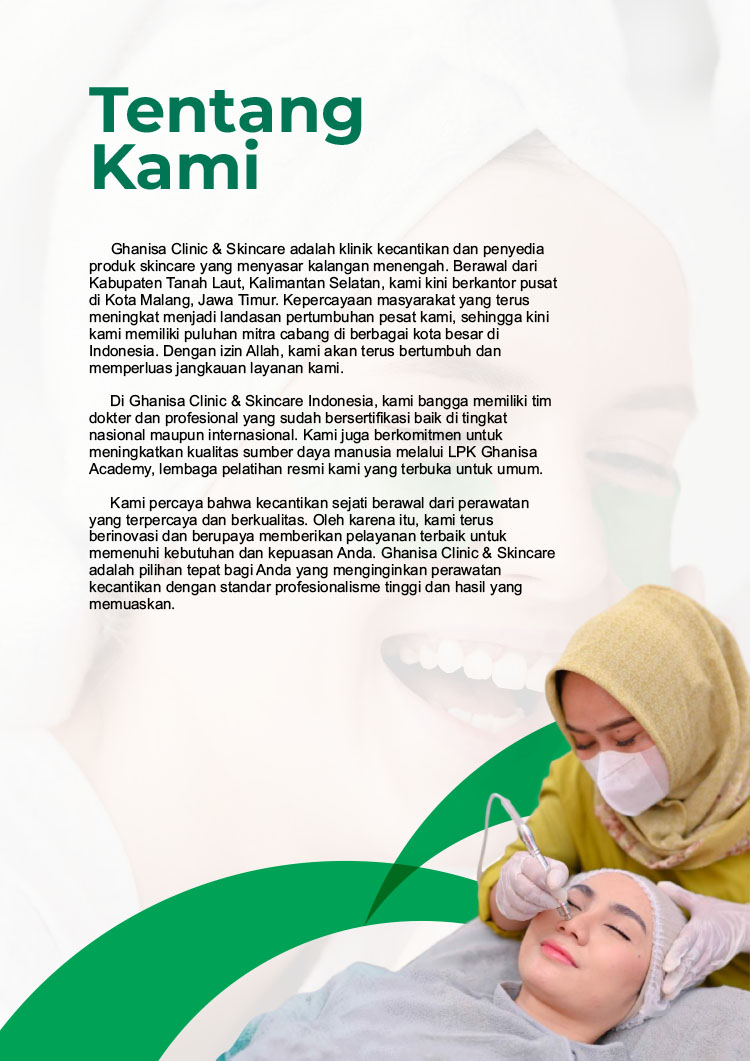 Kemitraan Peluang Bisnis Klinik Kecantikan Ghanisa Aesthetic & Skincare Indonesia