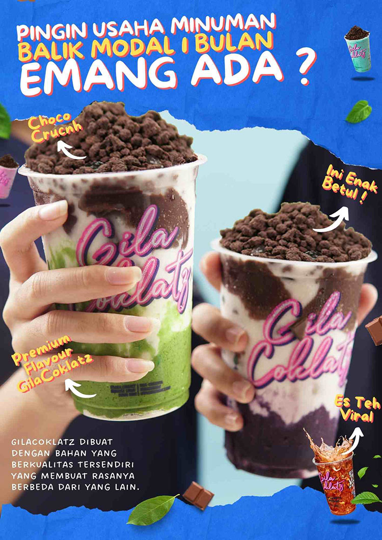 Kemitraan / Peluang Bisnis Minuman Chocolate Ice Blend Gilacoklatz