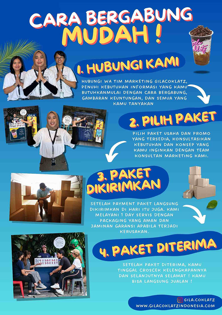 Kemitraan / Peluang Bisnis Minuman Chocolate Ice Blend Gilacoklatz