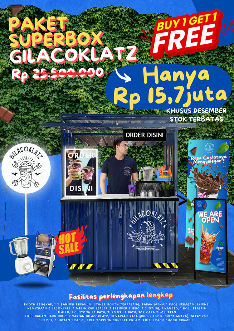 Kemitraan / Peluang Bisnis Minuman Chocolate Ice Blend Gilacoklatz Kemitraan / Peluang Bisnis Minuman Chocolate Ice Blend Gilacoklatz