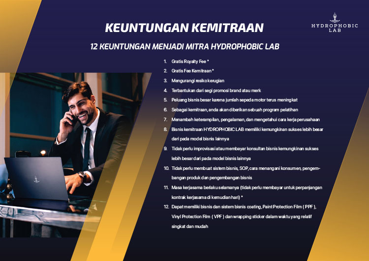 Kemitraan / Peluang Bisnis Jasa Cuci Premium & Coating Motor