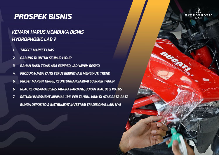 Kemitraan / Peluang Bisnis Jasa Cuci Premium & Coating Motor
