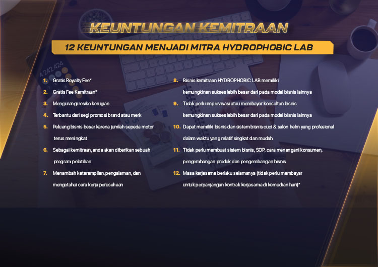 Kemitraan / Peluang Bisnis Jasa Cuci Dan Salon Helm Modal Kecil