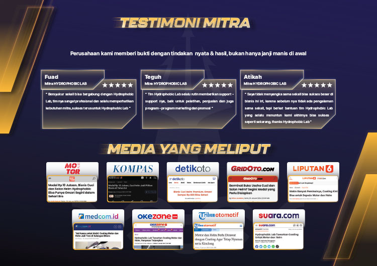 Kemitraan / Peluang Bisnis Jasa Cuci Dan Salon Helm Modal Kecil