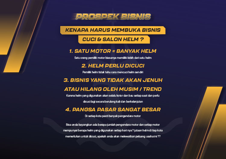 Kemitraan / Peluang Bisnis Jasa Cuci Dan Salon Helm Modal Kecil
