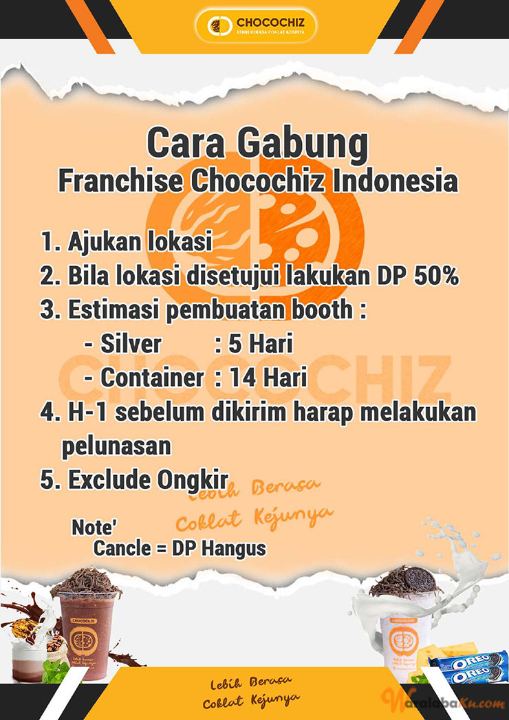 Franchise Peluang Usaha Minuman Coklat | CHOCOCHIZ INDONESIA
