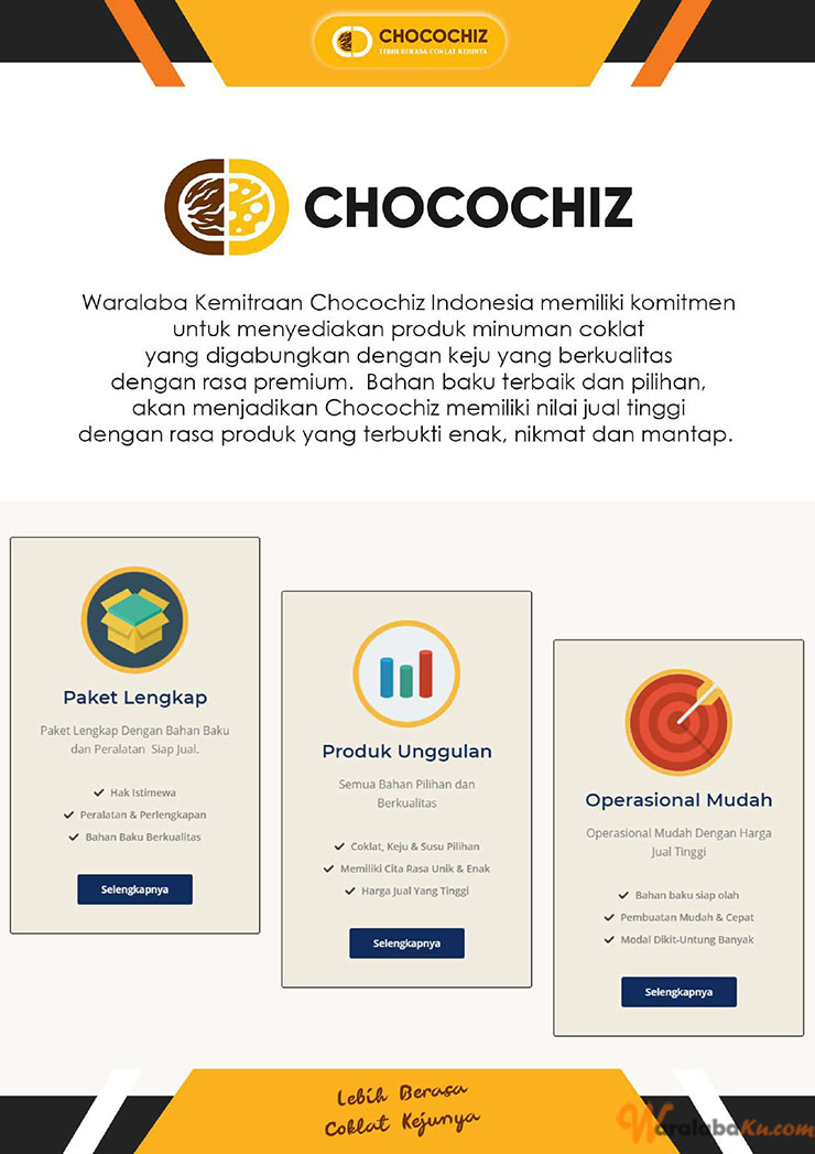 Franchise Peluang Usaha Minuman Coklat | CHOCOCHIZ INDONESIA