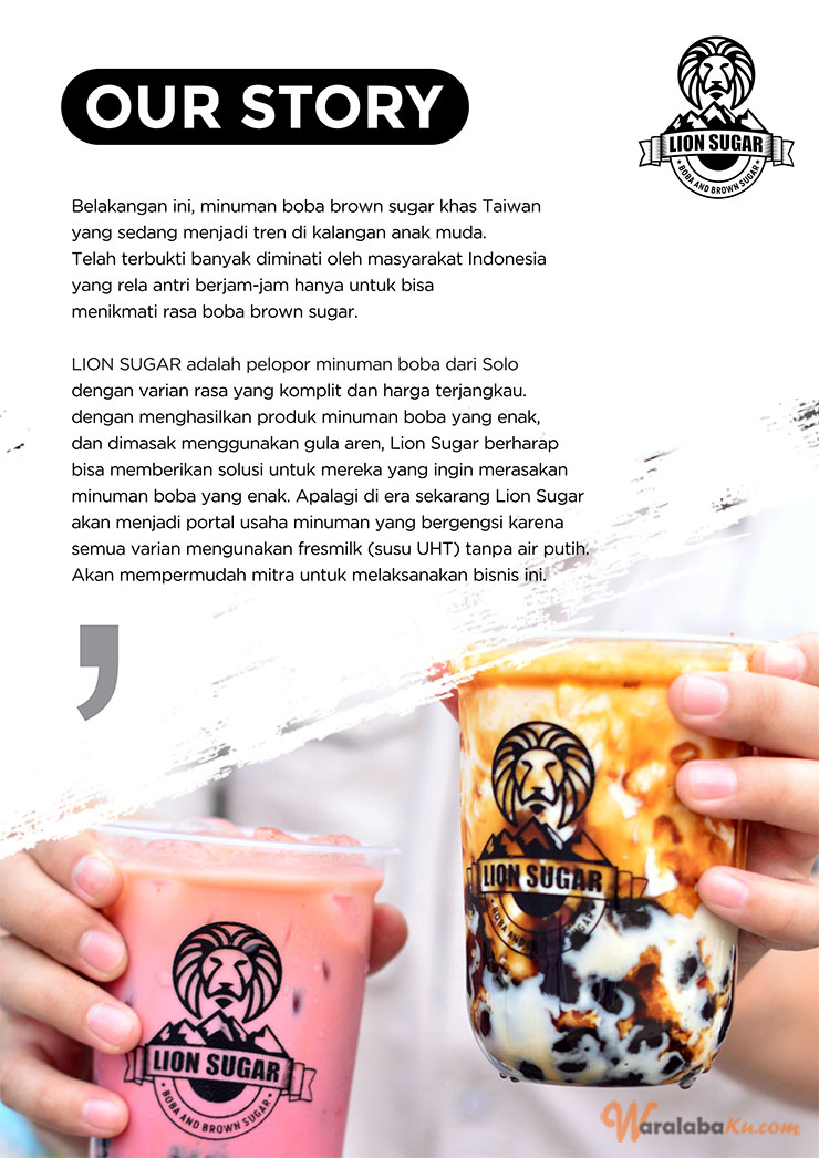 Franchise Peluang Usaha Minuman Boba - LION SUGAR