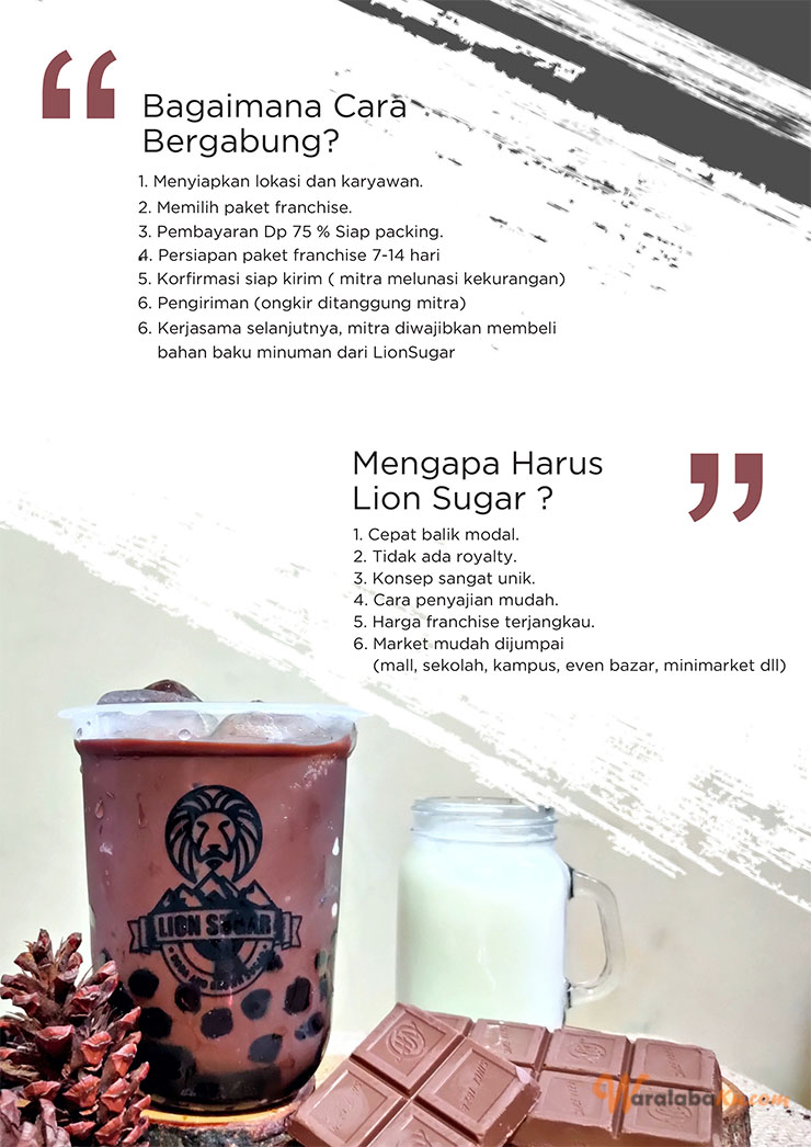 Franchise Peluang Usaha Minuman Boba - LION SUGAR