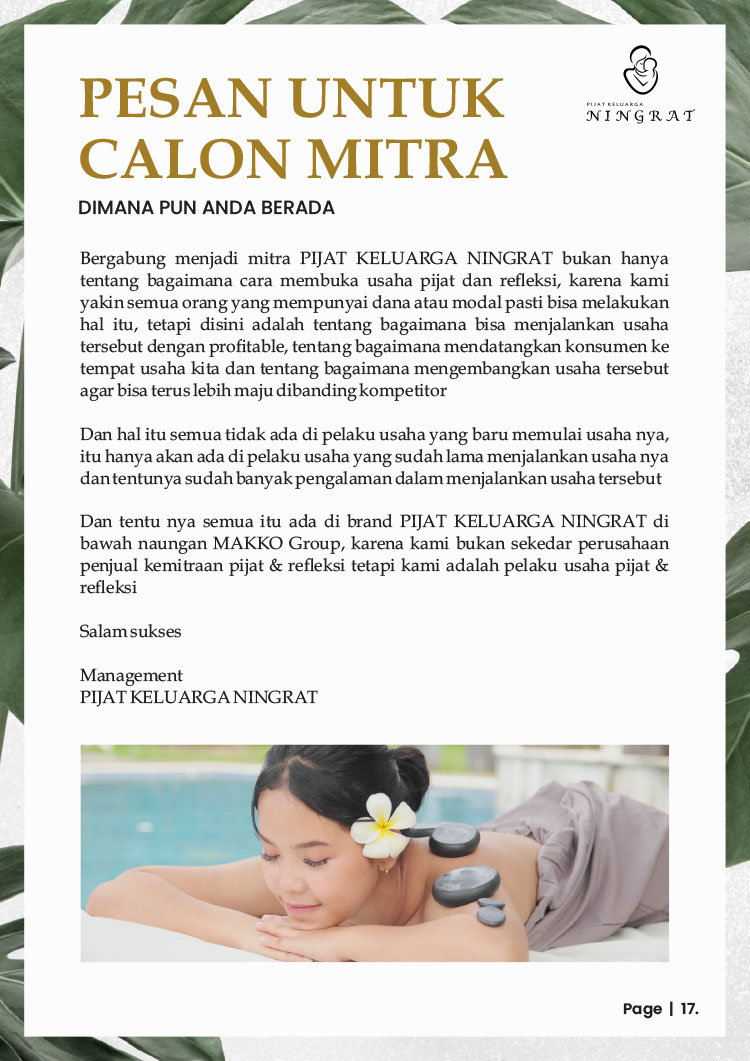 Kemitraan Peluang Bisnis Pijat Bayi, Anak, & Dewasa Teknik Tradisional Jawa Kuno