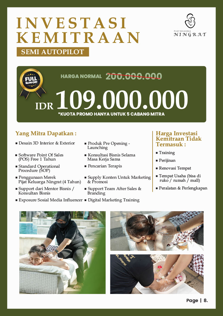 Kemitraan Peluang Bisnis Pijat Bayi, Anak, & Dewasa Teknik Tradisional Jawa Kuno