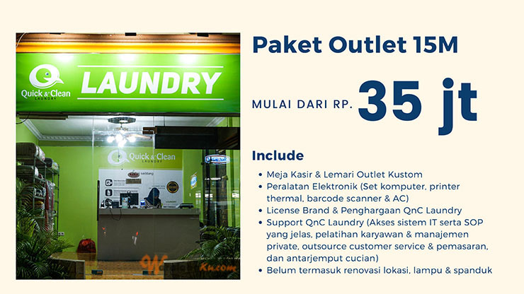 Franchise Peluang Usaha Quick & Clean (QnC) Laundry