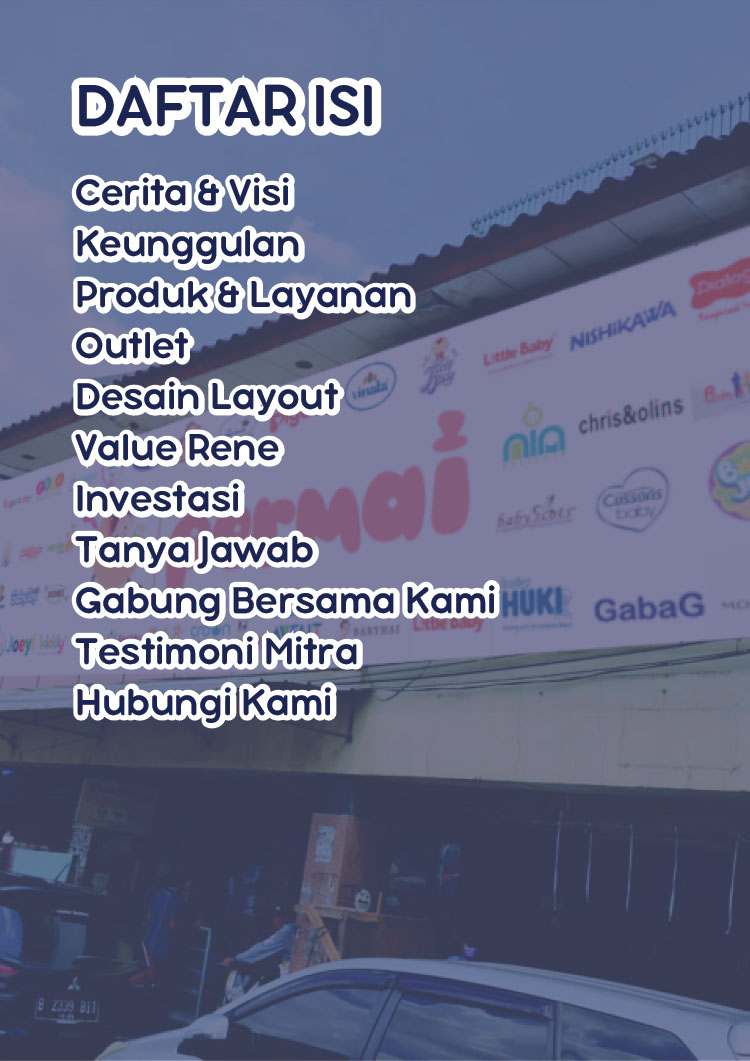 Kemitraan Peluang Bisnis Baby Shop Rene ~ Retail Pakaian & Perlengkapan Bayi