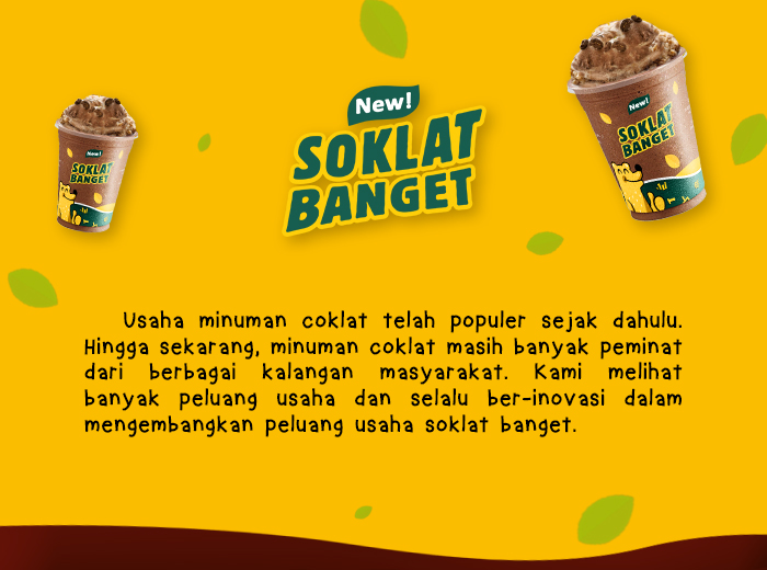 Franchise Peluang Usaha SOKLAT BANGET Promo Terbatas