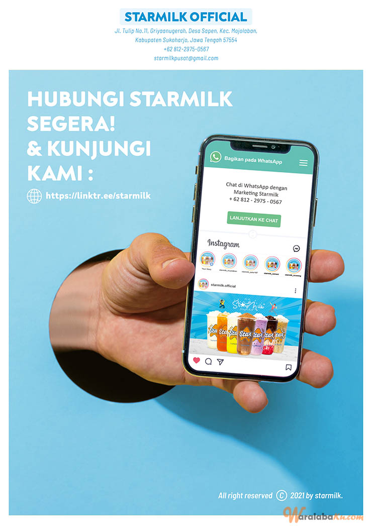 Franchise Peluang Usaha Minuman Ice Blend ~ Starmilk