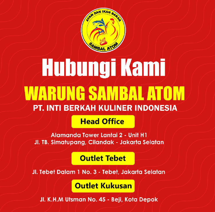 Kemitraan Peluang Bisnis Resto Pecel Lele & Ayam Bakar Warung Sambal Atom