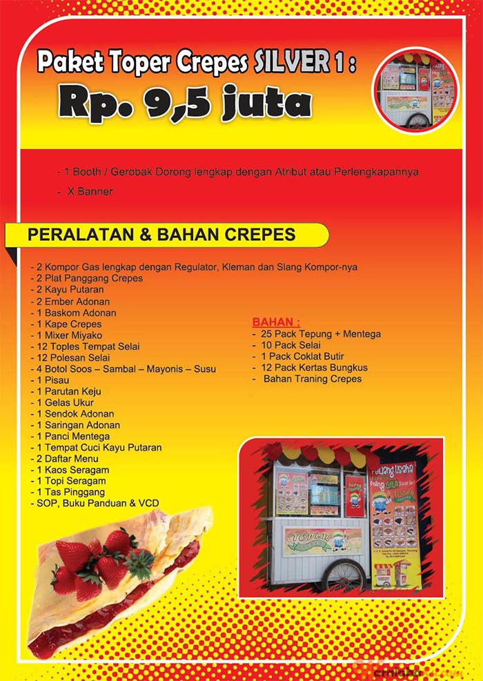 Franchise Crepes Toper Peluang Bisnis Makanan Crepes Waralaba Ku