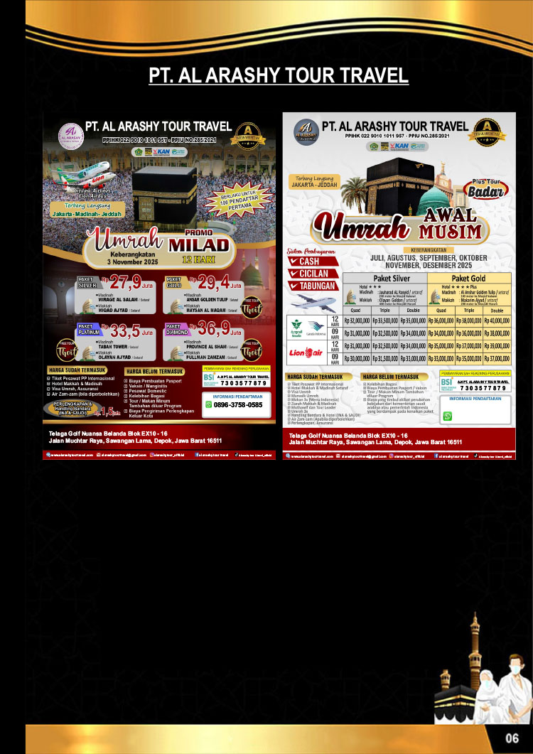 Peluang Bisnis Agen Umroh Al Arashy Tour & Travel