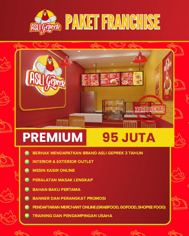 Kemitraan / Peluang Bisnis Restoran Fast Food Asli Geprek