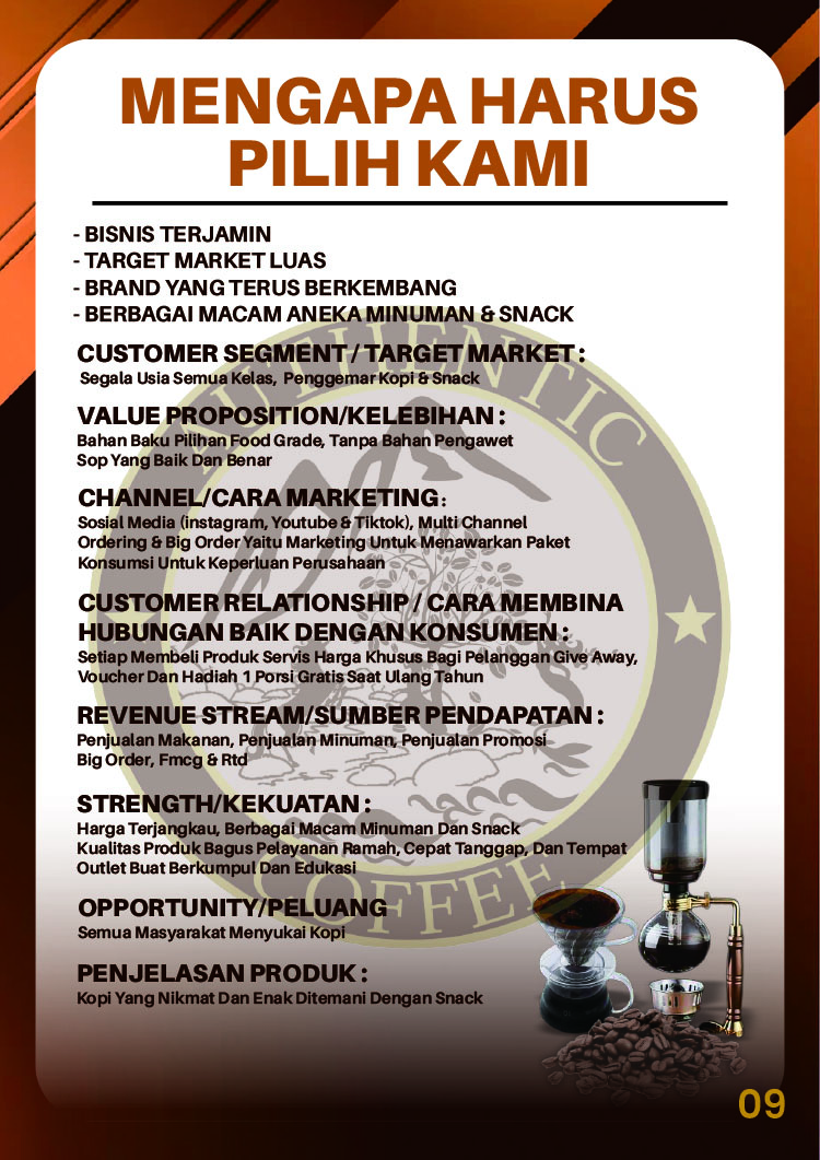 Kemitraan Peluang Bisnis Cafe & Snack Kekinian Authentic Coffee