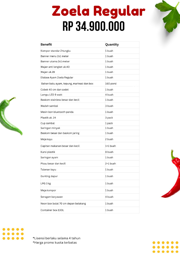 Kemitraan / Peluang Bisnis Autopilot Ayam Geprek & Penyet Ayam Gebuk Bang Zoela