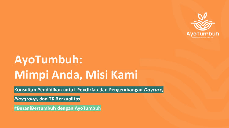 Kemitraan Peluang Bisnis Pendidikan Anak PAUD, Playgroup, TK, Daycare