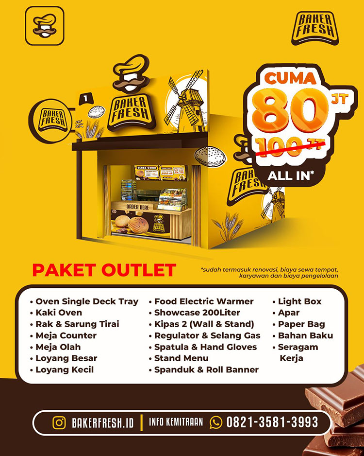 Kemitraan / Peluang Bisnis Roti Kopi Modal Kecil Baker Fresh