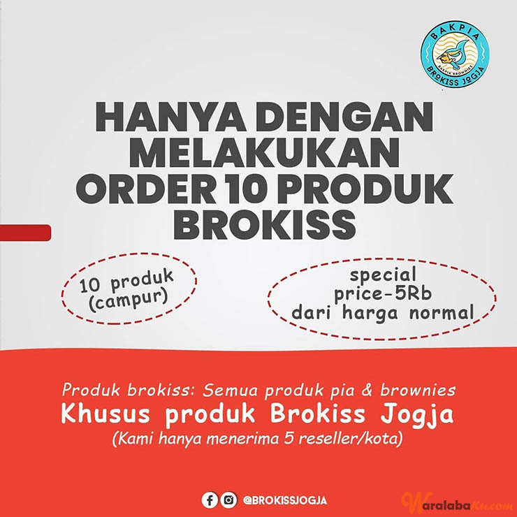 Franchise Peluang Usaha Makanan Bakpia Bro Kiss Jogja