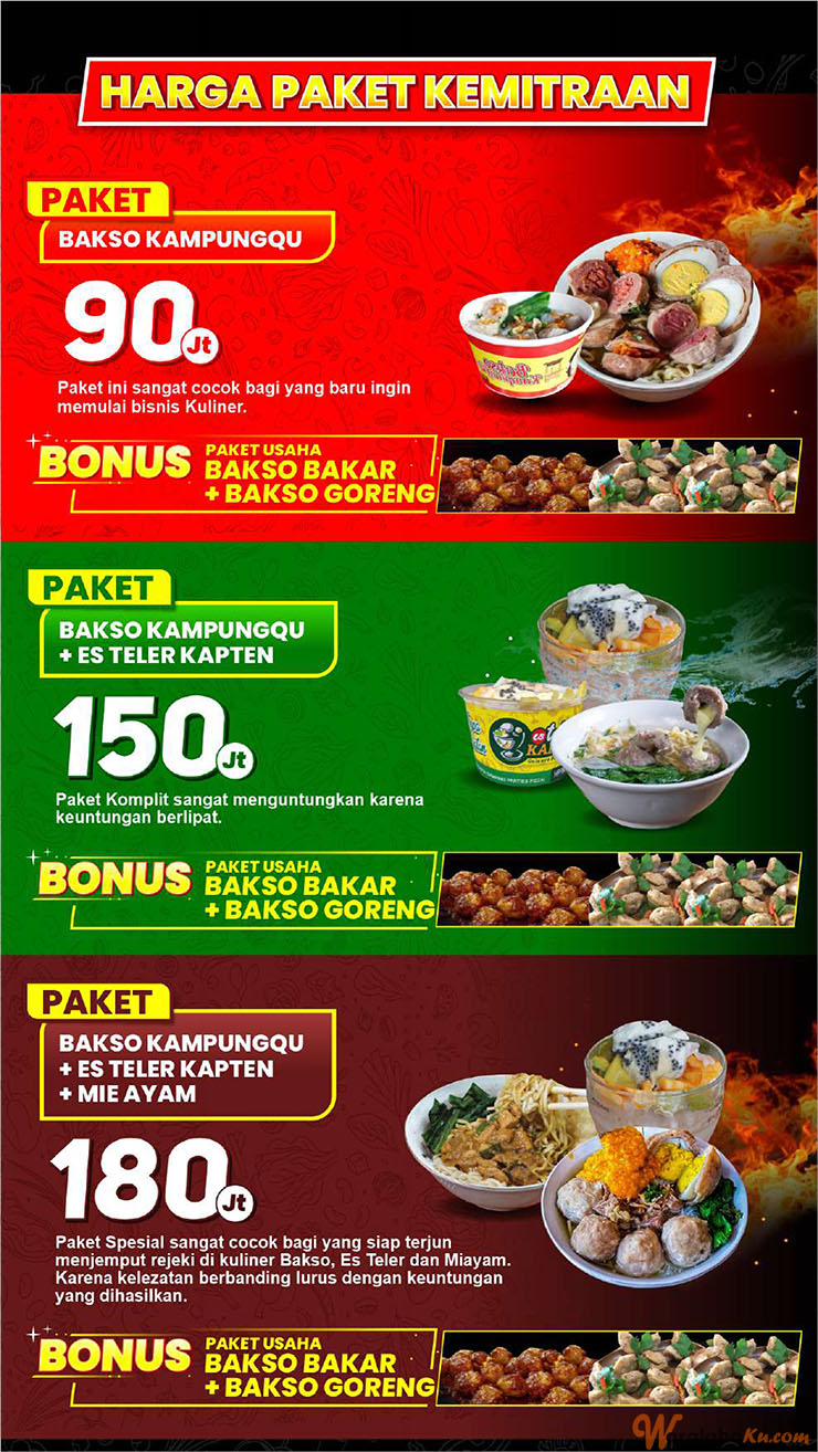 Peluang Usaha Bisnis Makanan Bakso KampungQu