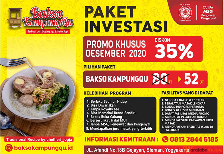 Franchise Bakso KampungQu Peluang Bisnis Bakso Gerobakan Franchise Bakso KampungQu Peluang Bisnis Bakso Gerobakan