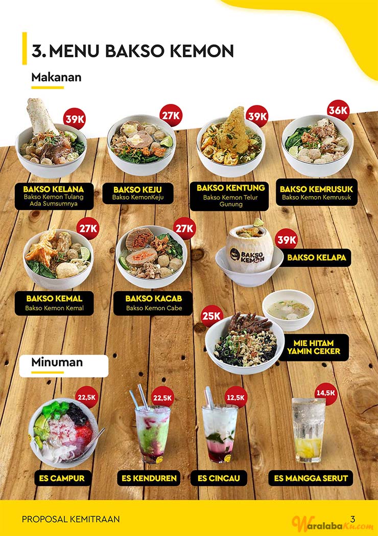 Franchise Peluang Usaha Bakso Kemon