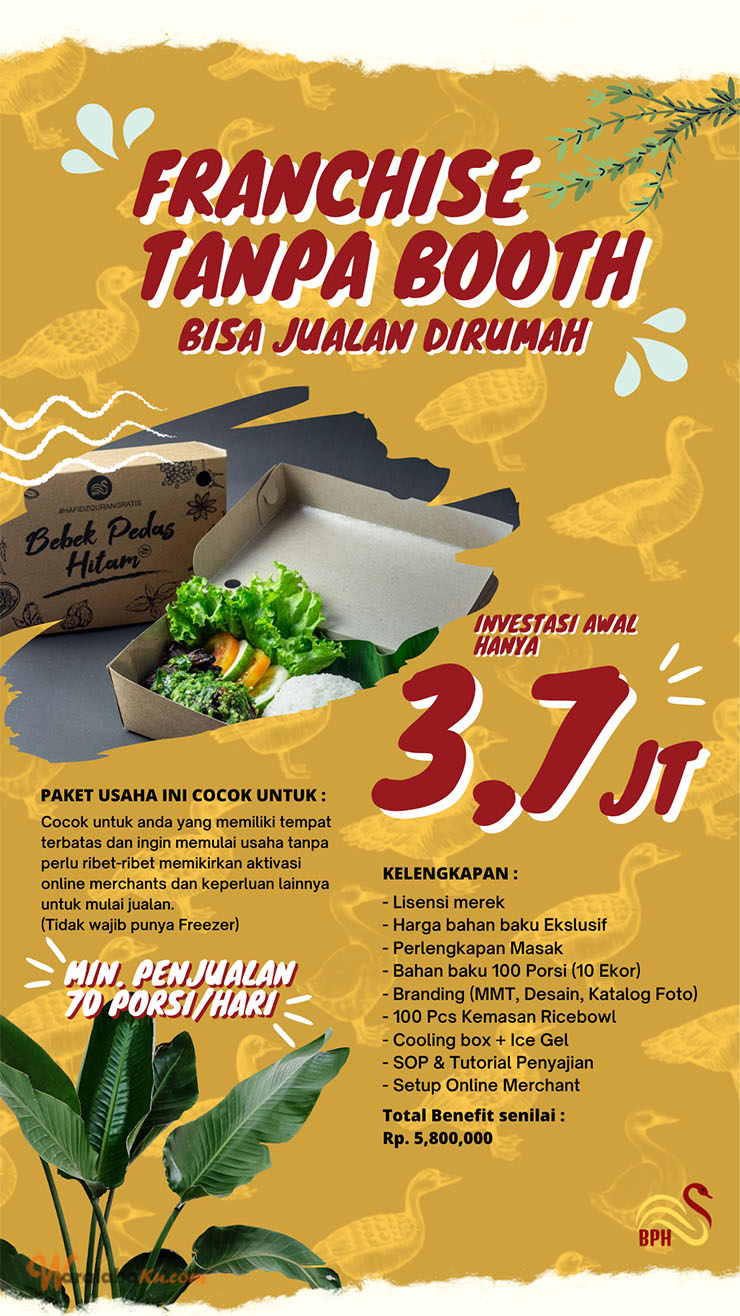 Franchise Peluang Usaha Makanan Pedas | Bebek Pedas Hitam