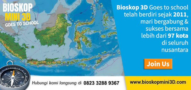 Franchise Peluang Usaha Bioskop Mini 3D goes to School