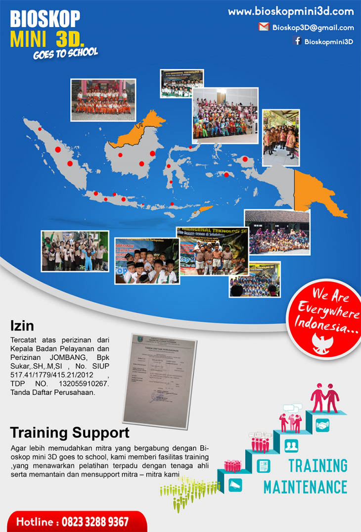 Franchise Peluang Usaha Bioskop Mini 3D goes to School