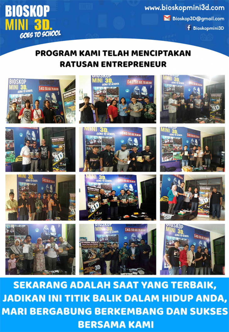 Franchise Peluang Usaha Bioskop Mini 3D goes to School