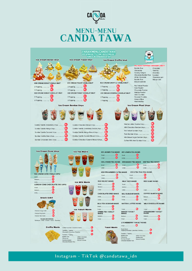 Peluang Bisnis Minuman & Es Krim Kekinian Modal Kecil - Canda Tawa Drink