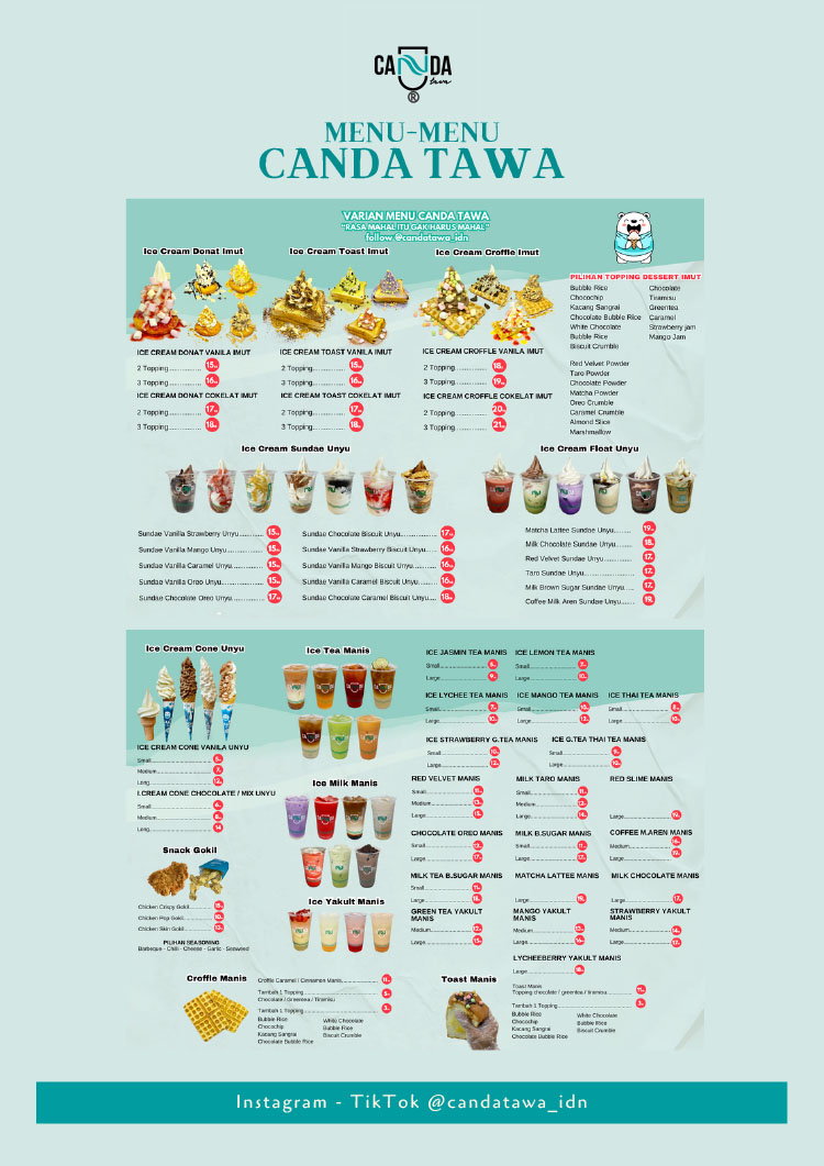 Peluang Bisnis Minuman & Es Krim Kekinian Modal Kecil - Canda Tawa Drink