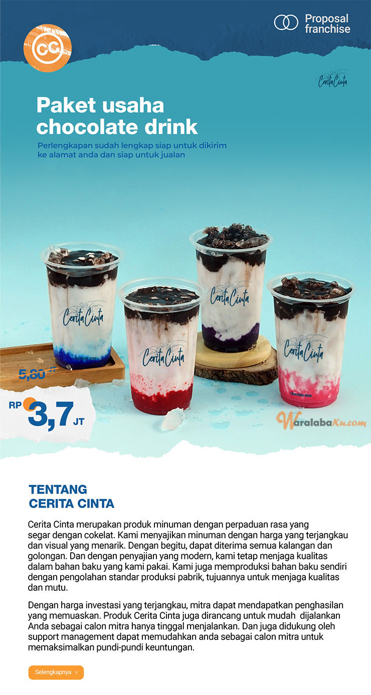 Franchise Peluang Usaha Minuman Cerita Cinta Chocolate